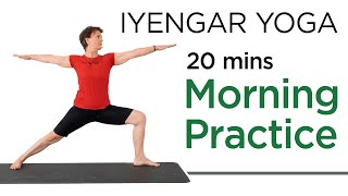 Iyengar Yoga for Beginners  Morning Practice [upl. by Grof]