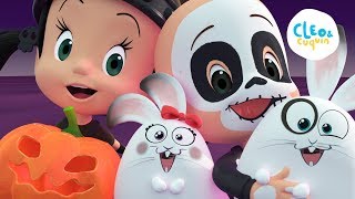 Halloween at School Full episode of Cleo and Cuquin in english [upl. by Essam]