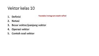 matematika kelas 10 vektor part 1 [upl. by Older]