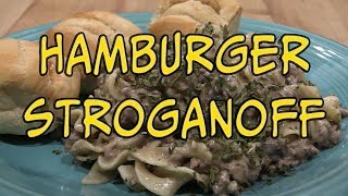 Easy Hamburger Beef Stroganoff Recipe [upl. by Ardnat]