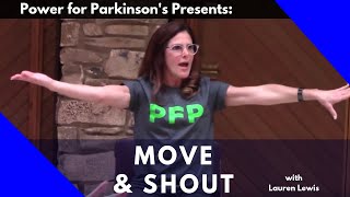 POWER FOR PARKINSONS MOVE amp SHOUT CLASS Full Length Class [upl. by Lletnohs]