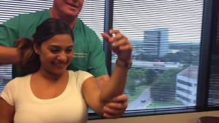 Chiropractic Adjustment For Lower Back Pain  Sciatica On Houston Man [upl. by Nahtaneoj]