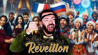 NOUVEL AN  RÉVEILLON France VS Russie [upl. by Enawd98]