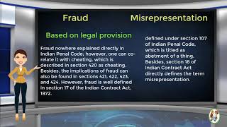 What is Difference Between Fraud amp Misrepresentation [upl. by Sherline]