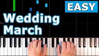 Mendelssohn  Wedding March  EASY Piano Tutorial [upl. by Ahtenek988]