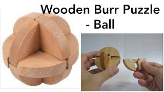 Burr Puzzle 3D Wooden Ball [upl. by Bing]