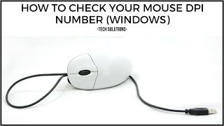 Tech Solutions  How To Check Your Mouse DPI Number Windows [upl. by Misaq]