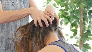 How to Relieve Headaches Neck Tension amp Stress  Chair Massage with Jade Relaxing Pain Relief [upl. by Gayel]