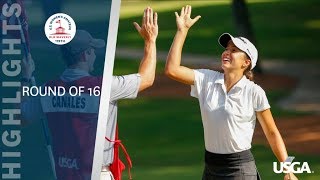 2019 US Womens Amateur Round of 16 Highlights [upl. by Huldah]