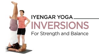 Iyengar Yoga Inversions for Arm Strength and Balance [upl. by Kenzi679]