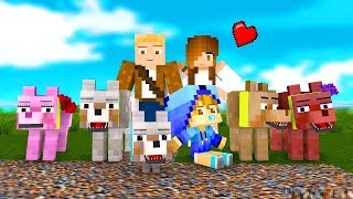 Wolf Life  Full Series  Craftronix Minecraft Animation [upl. by Annaihr]