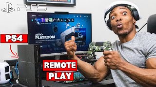 How to Play PS5 games on PS4  PS5 Remote Play [upl. by Nnoryt865]