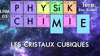 Physiquechimie  Première  LHM0202 Les cristaux cubiques [upl. by Eerrahs]