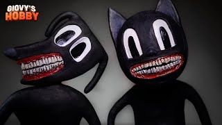 Cartoon Cat amp Cartoon Dog ➤ Trevor Henderson Creatures ★ Polymer Clay Tutorial [upl. by Iad]