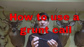 How to Call Deer Using a Grunt Call [upl. by Nanfa]