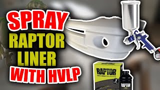 Raptor Liner Results  Spraying with HVLP  How To [upl. by Mailiw]