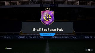 FIFA 23 81 x11 Rare Player Pack Opening 2 Future Stars Swap Tokens Ultimate Team FUT23 [upl. by Hogue242]