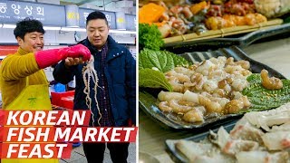 Why Jagalchi Market is One of the Best Places to Eat Seafood on Earth — KTown [upl. by Obbard]