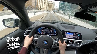 2021 BMW 330e xDRIVE TOURING PLUGIN HYBRID 292HP POV TEST DRIVE [upl. by Oidualc]