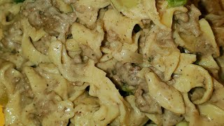 Ground Beef Stroganoff [upl. by Dorry]