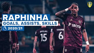 Raphinha BEST SKILLS ASSISTS AND GOALS  202021 Premier League season [upl. by Aettam]