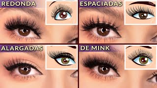 TIPOS DE PESTAÑAS POSTIZAS  SEGÚN EL TIPO DE OJO Y MAQUILLAJE [upl. by Eiznikcm569]