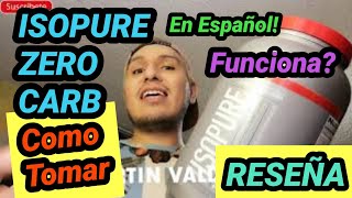 🔴ISOPURE 😈 Zero Carb ESPAÑOL ✅ COMO TOMAR 🤯 RESULTADOS 💥 isopure Proteina Fisicoculturismo gym [upl. by Naor]