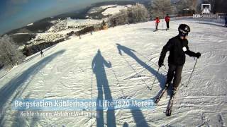 Skigebiet Willingen Kamerafahrt KöhlerhagenAbfahrt [upl. by Atews963]