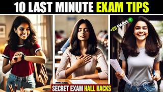 Last Minute Exam Tips🔥  10 SECRET Exam Hall Hacks  AmbiJyo [upl. by Pierro117]