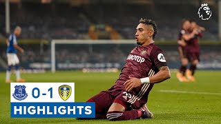 Highlights  Everton 01 Leeds United  Raphinha scores first Premier League goal [upl. by Evreh]