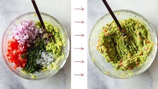 Easy Guacamole  An Authentic Mexican Recipe [upl. by Nomrej]