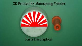 3D Printed Rising Sun Mainspring Winder [upl. by Riccardo]