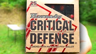 Hornady CRITICAL DEFENSE Ballistics Gel Tests [upl. by Gnanmas]