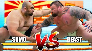 Worlds STRONGEST Man VS SUMO Champion [upl. by Fazeli933]