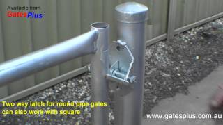 Gate Latch 2 way for round pipe and square [upl. by Leontine495]