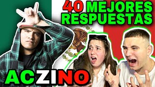 REACCIONANDO a ACZINO 🇲🇽 4O MEJORES RESPUESTAS 🔥 ¿el mejor [upl. by Nnylcaj]