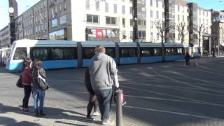 Busses and trams at Gothenburg  Bussar och spårvagnar i Göteborg [upl. by Willi]