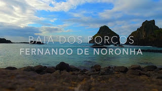 Fernando de Noronha  Baia dos Porcos  Imagens Aéreas DRONE [upl. by Suchta]