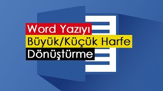 Word Yazıyı BüyükKüçük Harfe Dönüştürme [upl. by Stefano679]