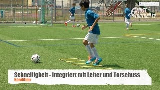 Fussballtraining Schnelligkeit und Torschuss  Koordination  Kondition [upl. by Erinna]