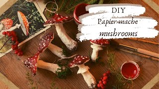 DIY Papiermache mushrooms [upl. by Schechinger]