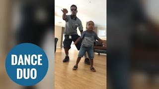 Father and sons adorable dance routines [upl. by Yrrek]