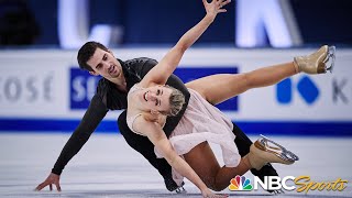 Hubbell amp Donohue keep medal streak alive with ice dance silver at World Championships  NBC Sports [upl. by Sine]