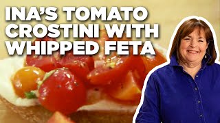 Ina Gartens Tomato Crostini with Whipped Feta  Barefoot Contessa  Food Network [upl. by Eletnahs349]