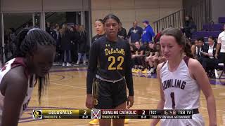 High School Girls Basketball DeLaSalle vs Dowling Catholic [upl. by Konstanze240]