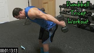 Intense 5 Minute Dumbbell Tricep Workout [upl. by Siddon376]