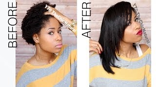 How To Straightening My Natural Hair [upl. by Messab]