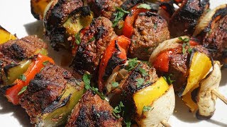 How to make beef kabobs Easy Beef Kabobs Recipe [upl. by Jaquith10]