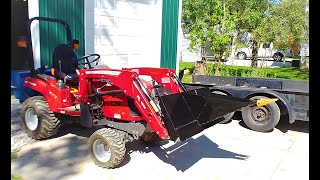 Stump Bucket Built  SubCompact Tractor [upl. by Einnahpets721]