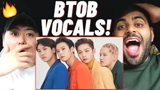 BTOB  REAL VOICE NO AUTOTUNE REACTION🔥 [upl. by Seena10]